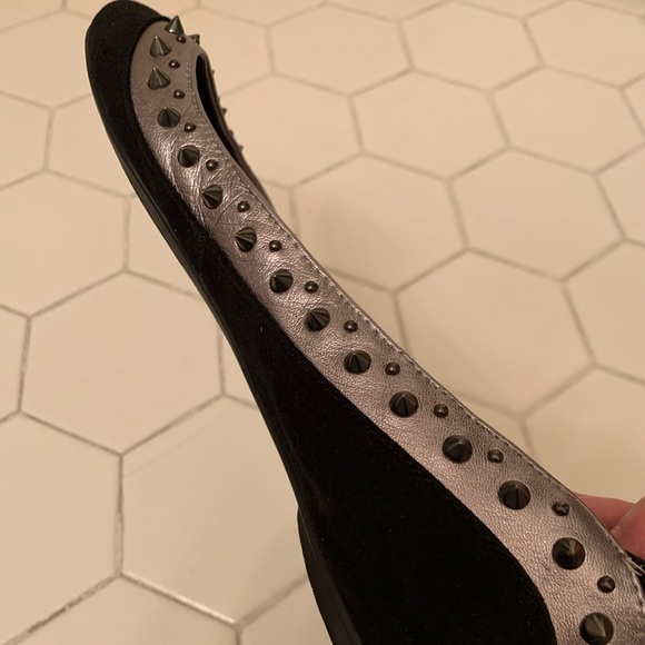 Belle by Sigerson Morrison Black Suede Flats - Picture 5 of 8